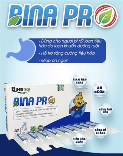 Men Tiêu Hoá Bina Pro H20 Ống